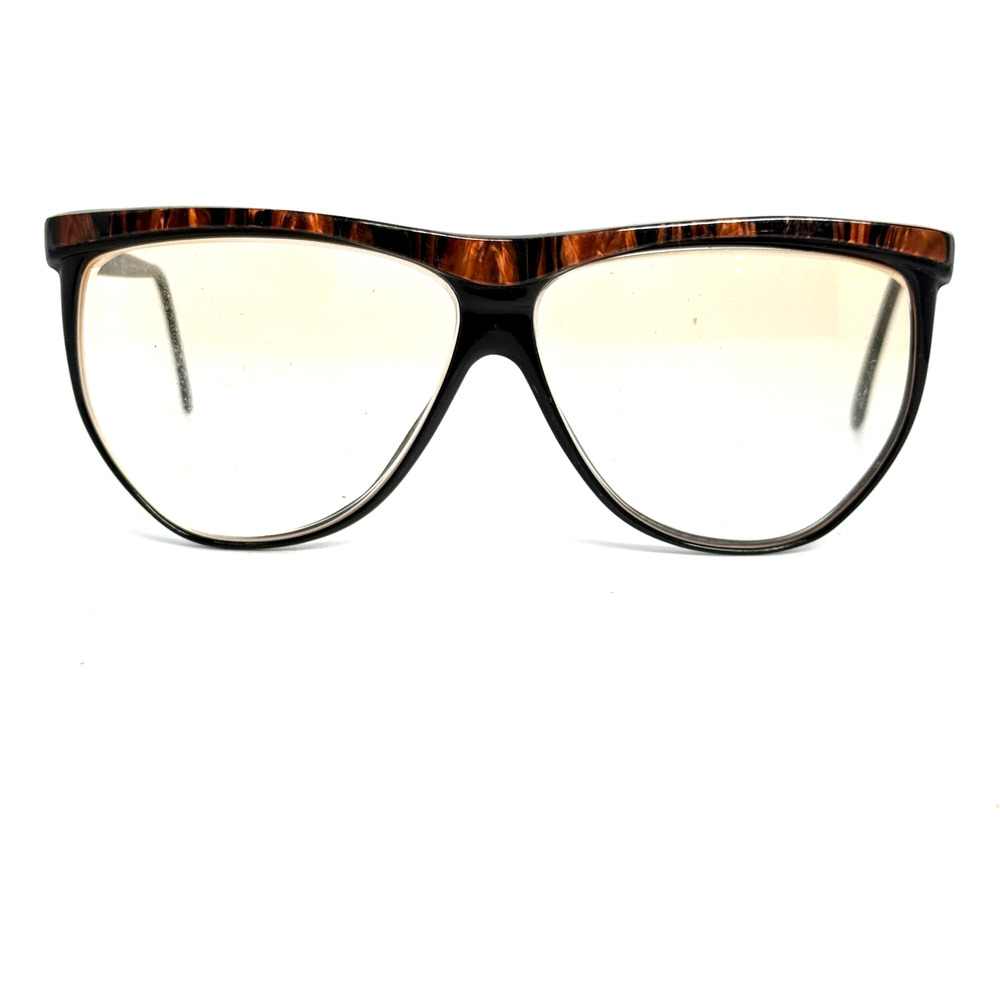 Ellen Tracy Eyeglasses Frames Oversized Brown Black Full Rim 20098‎